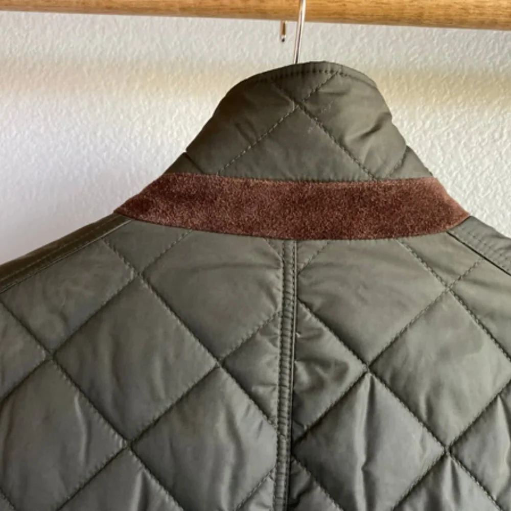 Polo Ralph Lauren Vintage Men's Medium Northfield Quilted Olive Jacket - Picture 7 of 16